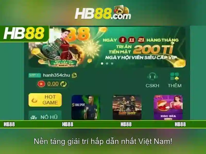 HB88: Nền tảng trò chơi trực tuyến và đánh giá an toàn